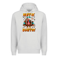 Dove Grey huffin' for the stuffin' Premium Hoodie - BundleAndBundleShop