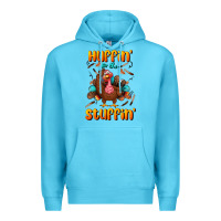 Ocean Blue huffin' for the stuffin' Premium Hoodie - BundleAndBundleShop