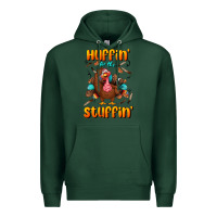 Sports Green huffin' for the stuffin' Premium Hoodie - BundleAndBundleShop