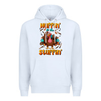 White huffin' for the stuffin' Premium Hoodie - BundleAndBundleShop