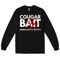 Black cougar bait funny halloween costume older woman younger man Long Sleeve Tee - lanVoArt