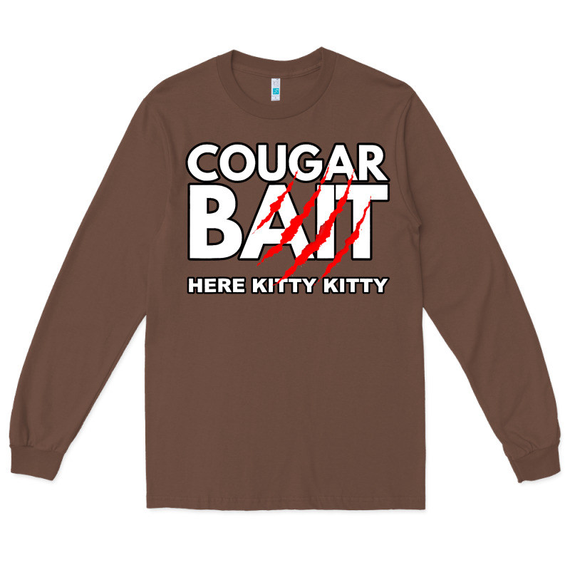 Cougar Bait Funny Halloween Costume Older Woman Younger Man Long Sleeve Tee by lanVoArt | Teevron