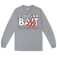 Heather Grey cougar bait funny halloween costume older woman younger man Long Sleeve Tee - lanVoArt