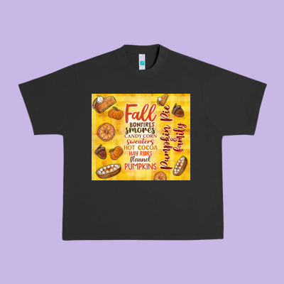 Pumpkin Pie And Family Urban Heavy Tee Designed By Tumblerdesignbyshophia