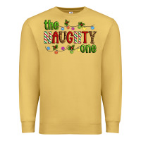 Antique Gold The Naughty One Christmas Premium Sweatshirt - Artiststas