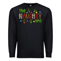 Black The Naughty One Christmas Premium Sweatshirt - Artiststas