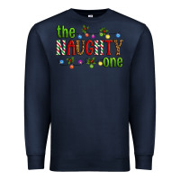 Navy The Naughty One Christmas Premium Sweatshirt - Artiststas