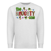 Oatmeal Heather The Naughty One Christmas Premium Sweatshirt - Artiststas