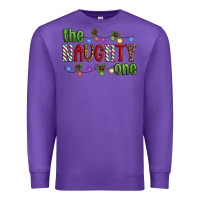 Purple The Naughty One Christmas Premium Sweatshirt - Artiststas