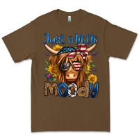 Cacao just a little moody 4th of july long haired cow Premium Tee - Jasminsmagicworld