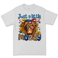 Dove Grey just a little moody 4th of july long haired cow Premium Tee - Jasminsmagicworld