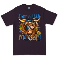 Plum just a little moody 4th of july long haired cow Premium Tee - Jasminsmagicworld