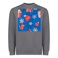 Storm winter  snowflakes hot cocoa ice skating shoes Heavyweight Sweatshirt - FaDigitalArtStudio