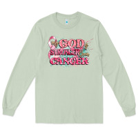 Matcha my god is stronger than cancer Long Sleeve Tee - CowGirlArtShop