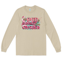 Mushroom my god is stronger than cancer Long Sleeve Tee - CowGirlArtShop