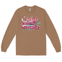 Toasted Coconut my god is stronger than cancer Long Sleeve Tee - CowGirlArtShop