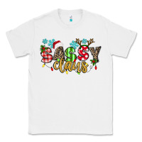 White Sassy Claus Classic Tee - texasbilliewilder