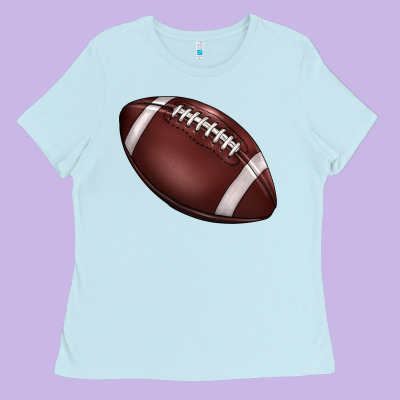 Football Ladies Tee Designed By Barkaloodesign