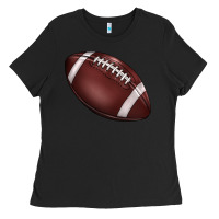 Black football Ladies Tee - BarkalooDesign