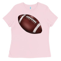 Bubblegum Pink football Ladies Tee - BarkalooDesign