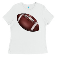 White football Ladies Tee - BarkalooDesign