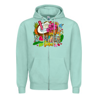 Seafoam summer time Zipper Hoodie - CowhideDigitalArt