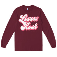 Burgundy Lovers Rock Reggae Lover Gift Long Sleeve Tee - lanVoArt