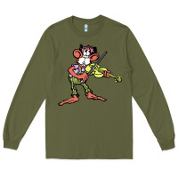 Army Green the iommi monkey Long Sleeve Tee - lanVoArt