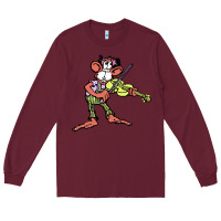 Burgundy the iommi monkey Long Sleeve Tee - lanVoArt