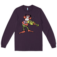 Plum the iommi monkey Long Sleeve Tee - lanVoArt