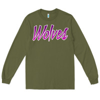 Army Green Timberwolves Prince Jersey gift Long Sleeve Tee - lanVoArt