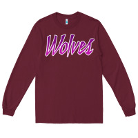 Burgundy Timberwolves Prince Jersey gift Long Sleeve Tee - lanVoArt