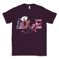 Plum valentines day nurse love Classic Tee - RanaPortraitStore