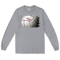 Heather Grey volleyball brushstroke Long Sleeve Tee - Jasminsmagicworld