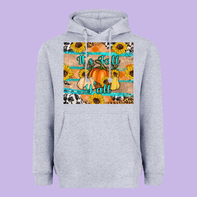 It's Fall Y'all Heavyweight Hoodie Designed By Artiststas