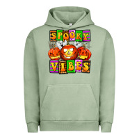 Pigment Oil Green spooky vibes Urban Hoodie - AdoDesignShop