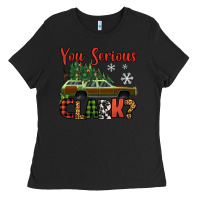 Black you serious clark christmas vacation car Ladies Tee - Jasminsmagicworld