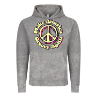 Cloud Rock Make America Groovy Again Peace Sign 70S Retro Vintage Hoodie - lanVoArt