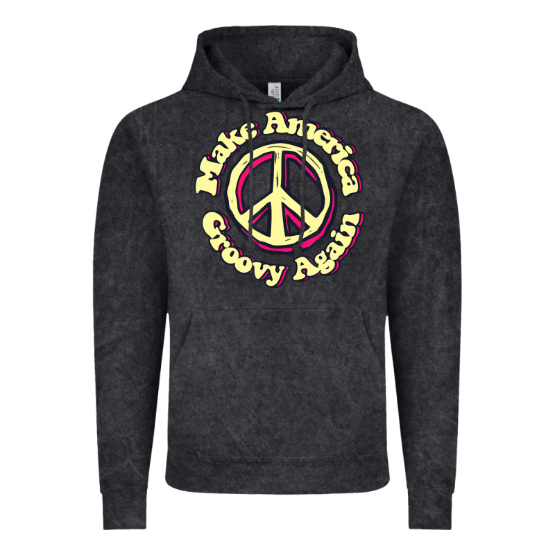 Make America Groovy Again Peace Sign 70s Retro Vintage Hoodie by lanVoArt | Teevron