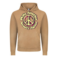 Vintage Camel Make America Groovy Again Peace Sign 70S Retro Vintage Hoodie - lanVoArt