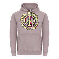 Vintage Zinc Make America Groovy Again Peace Sign 70S Retro Vintage Hoodie - lanVoArt