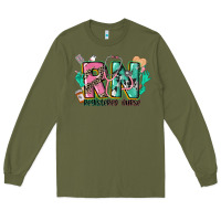 Army Green registered nurse Long Sleeve Tee - CowGirlArtShop