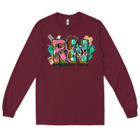 Burgundy registered nurse Long Sleeve Tee - CowGirlArtShop
