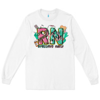 White registered nurse Long Sleeve Tee - CowGirlArtShop