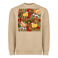 Mushroom christmas chicken Heavyweight Sweatshirt - FaDigitalArtStudio