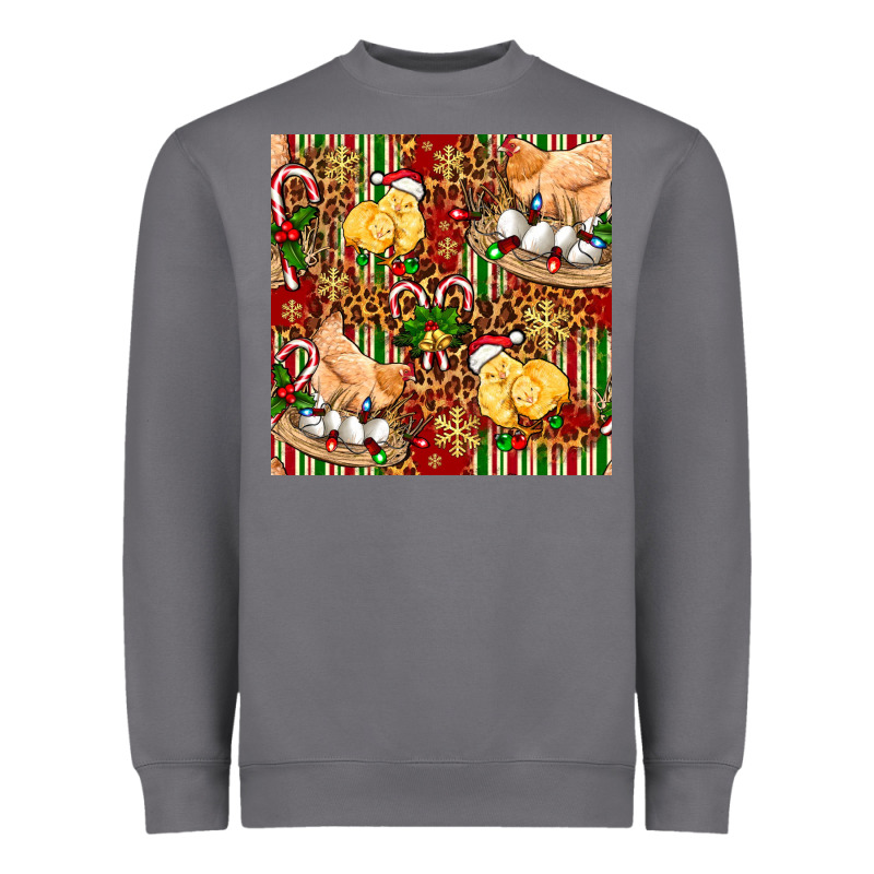 Christmas Chicken Heavyweight Sweatshirt by FaDigitalArtStudio | Teevron
