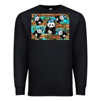 Black Camouflage Baby Panda Premium Sweatshirt - Artiststas