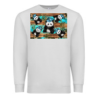 Dove Grey Camouflage Baby Panda Premium Sweatshirt - Artiststas