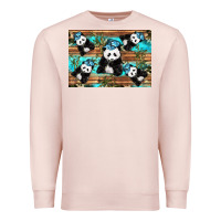 Pale Pink Camouflage Baby Panda Premium Sweatshirt - Artiststas