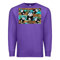 Purple Camouflage Baby Panda Premium Sweatshirt - Artiststas